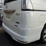 セレナ バンパー・クォーターパネル凹み修理｜長野県松本市